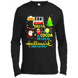 Santa claus i just want to bake stuff and waych christmas movi PINGPONG - Canvas Long Sleeve T-Shirt