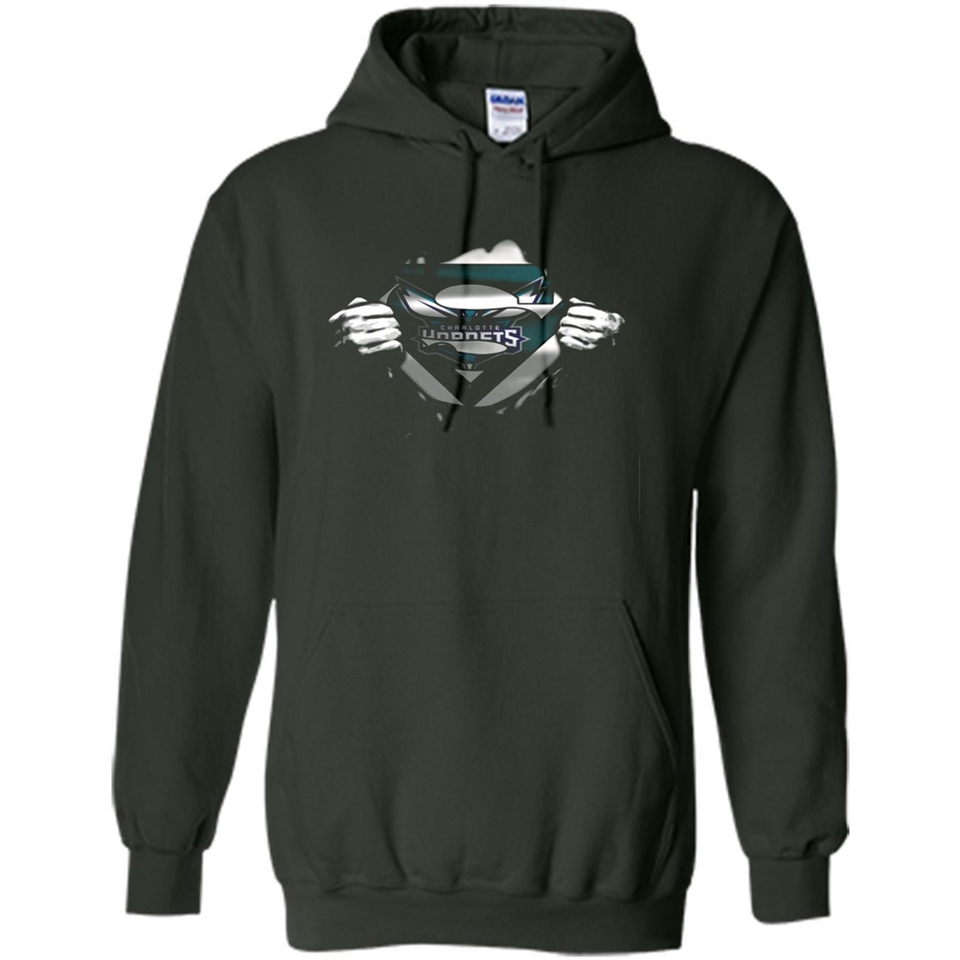 Charlotte Hornets And Superman Fans - Hoodie