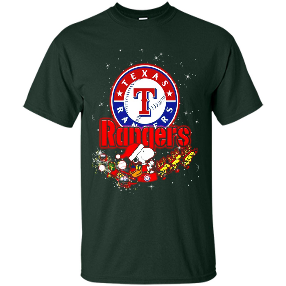 Snoopy Christmas Texas Rangers - Shirt