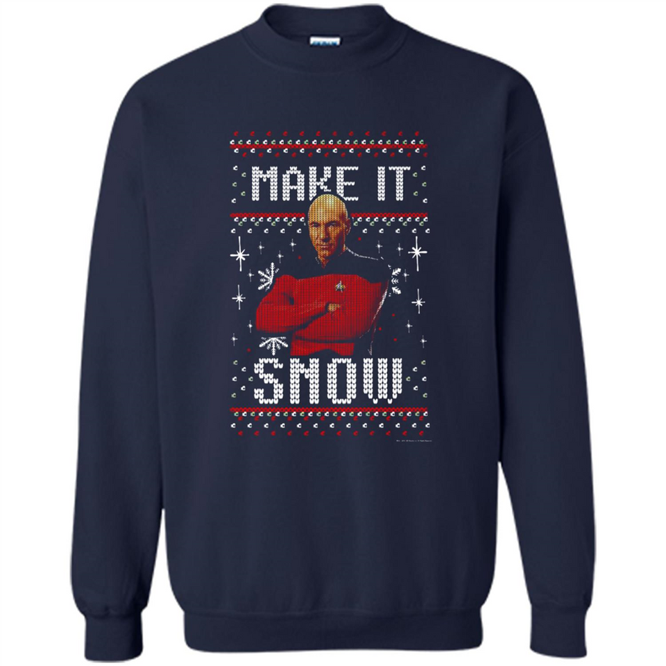 Make It Snow Jean-Luc Picard Star Trek PINGPONG