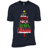 We Wish You A Merry Christmas Funny Pine Gift Sleeve - Premium Short Sleeve T-Shirt