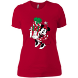 Disney Minnie Mouse Christmas Gift Sweatshirt - Ladies' Boyfriend T-Shirt