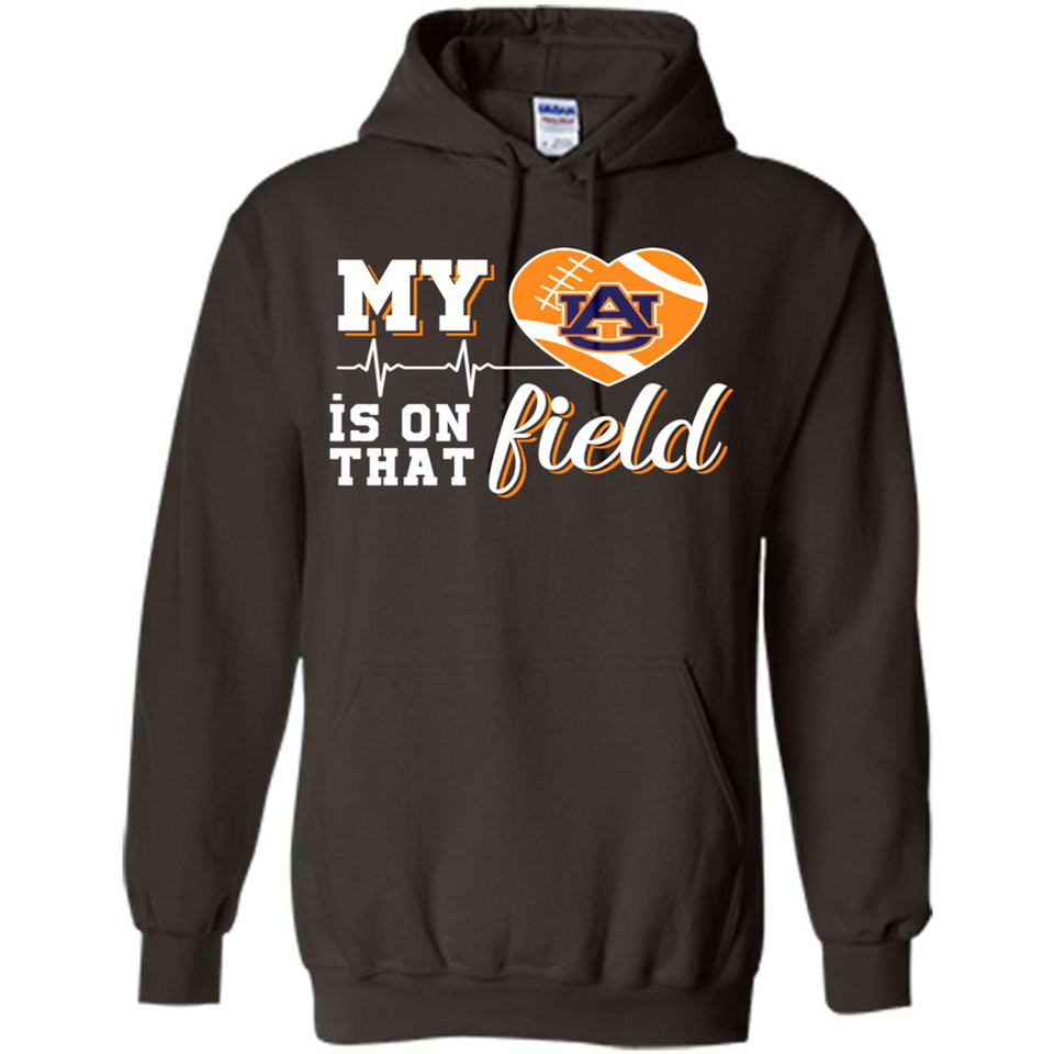 Auburn Tigers Football My Heart is on that Field - Hoodie