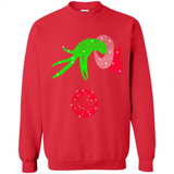 Grinch hand holding HomeDepot Glitter Christmas PING PONG