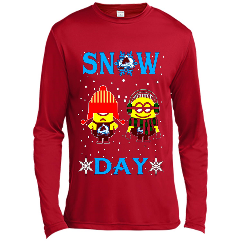 Snow Day Shirt For Colorado Avalanche Vs Minion Fans pingpong