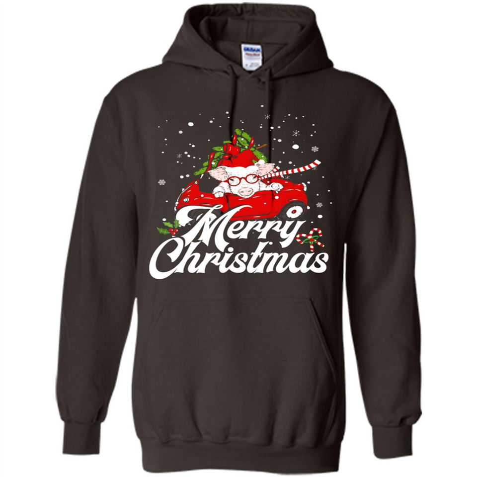Merry Christmas Pig s - Hoodie