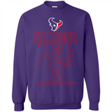 Reasons to be a Houston Texans Fan Complete List on Back - Sweatshirt