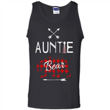 Aunt Shirt Buffalo Plaid Family Camp Bear Tee - Tank Top
