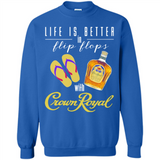 LIFE IS BETTER IN FLIP FLOPS WITH CROWN ROYAL