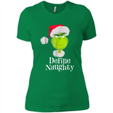 Santa Grinch Define Naughty Christmas Sweatshirt - Ladies' Boyfriend T-Shirt