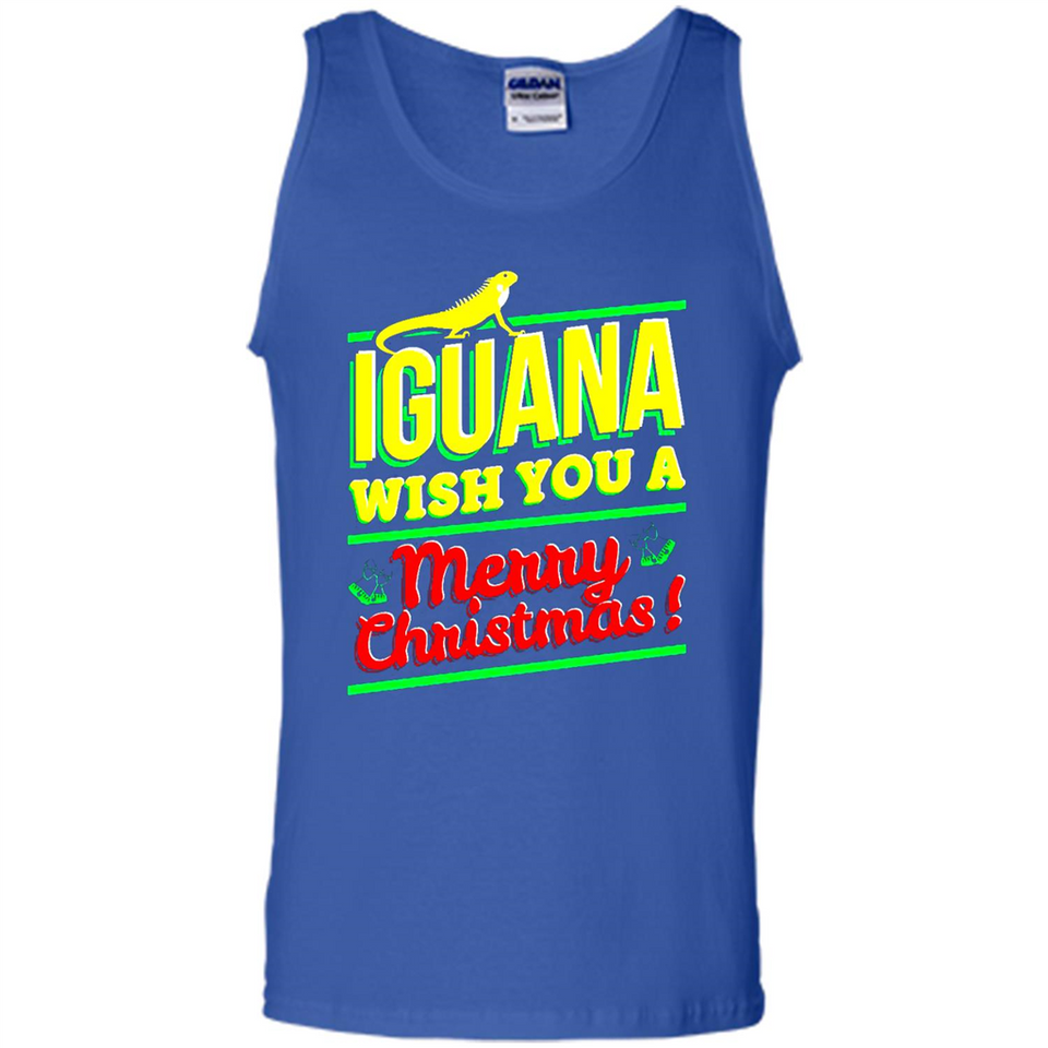 Iguana Wish You A Merry Christmas Animal - Tank Top