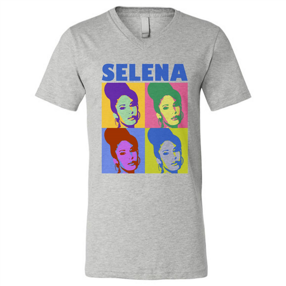Selena Gomez Light Color - Canvas Unisex V-Neck
