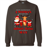 Never Underestimate A May Woman Watches Hallmark Movies Sweatshirt PINGPONG
