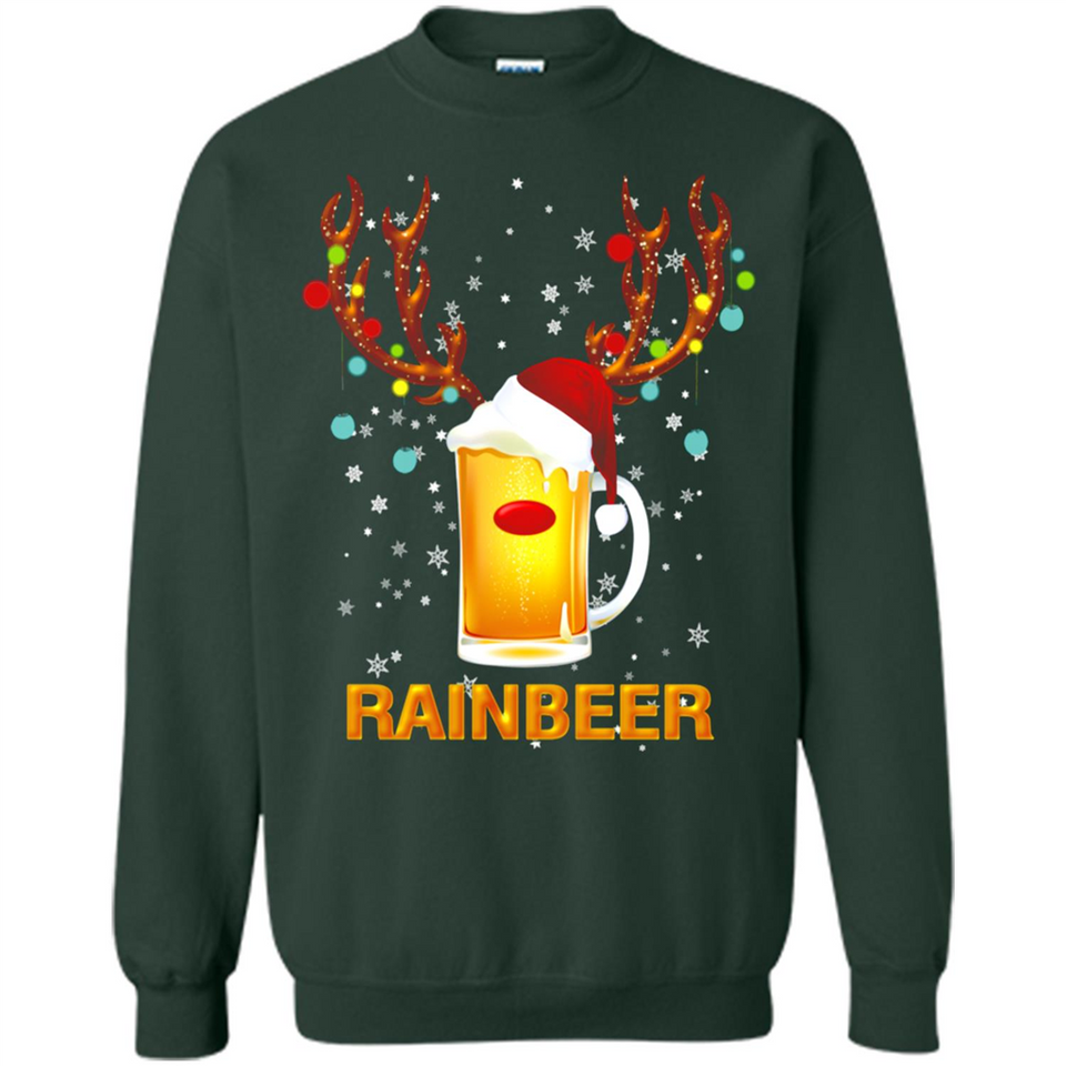 Rainbeer Funny Reindeer Beer Lover