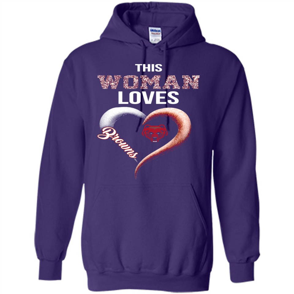 This Woman love Browns NFL football team - Hoodie