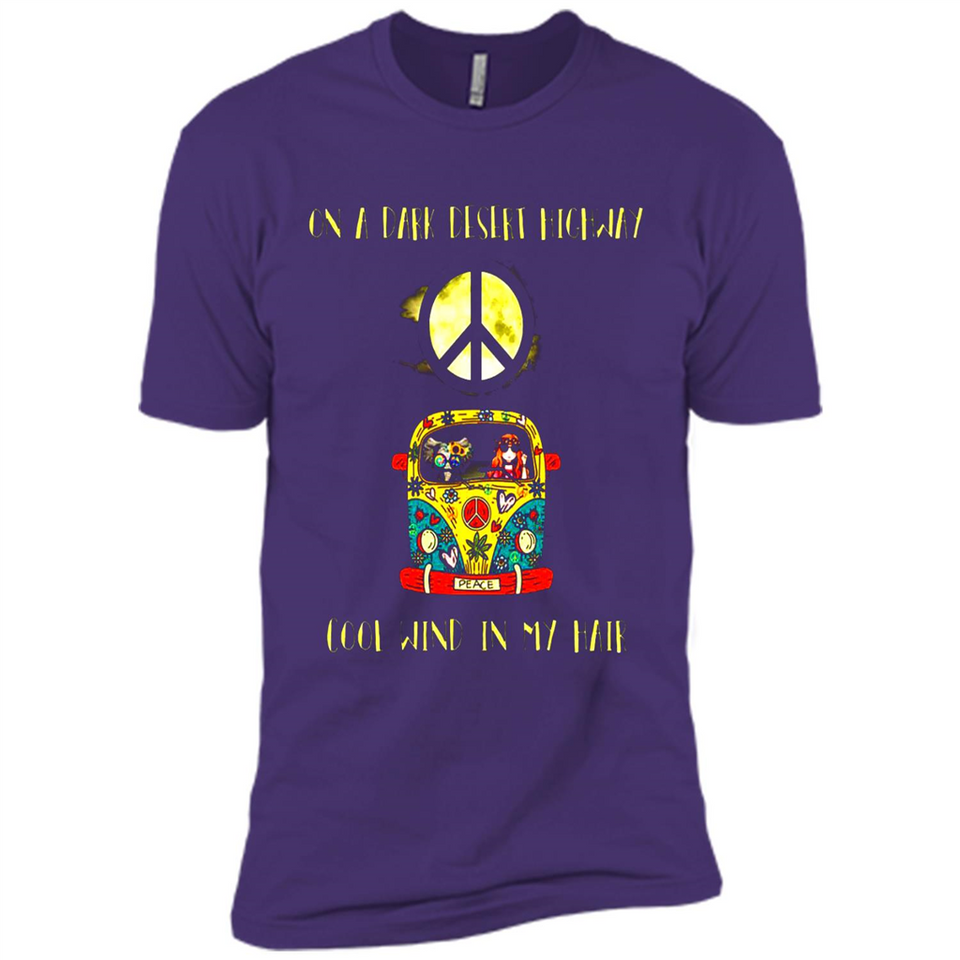 Peace-On A Dark Desert Highway Cool Wind In My Hair Shirt PINGPONG - Premium Short Sleeve T-Shirt