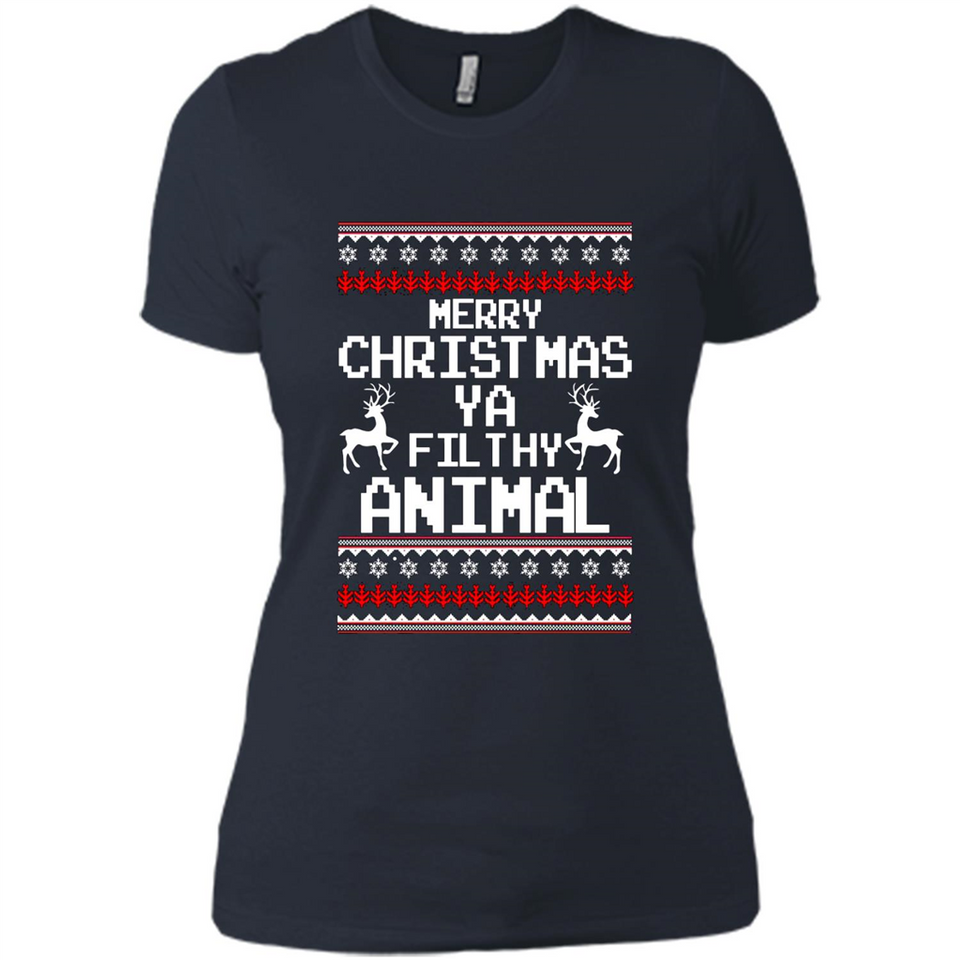 Merry Christmas ya filthy animal ulgy sweater PINGPONG