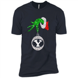 Fantastic Byu Cougars Glitter Grinch Monogram Ornament Christmas Gift - Premium Short Sleeve T-Shirt