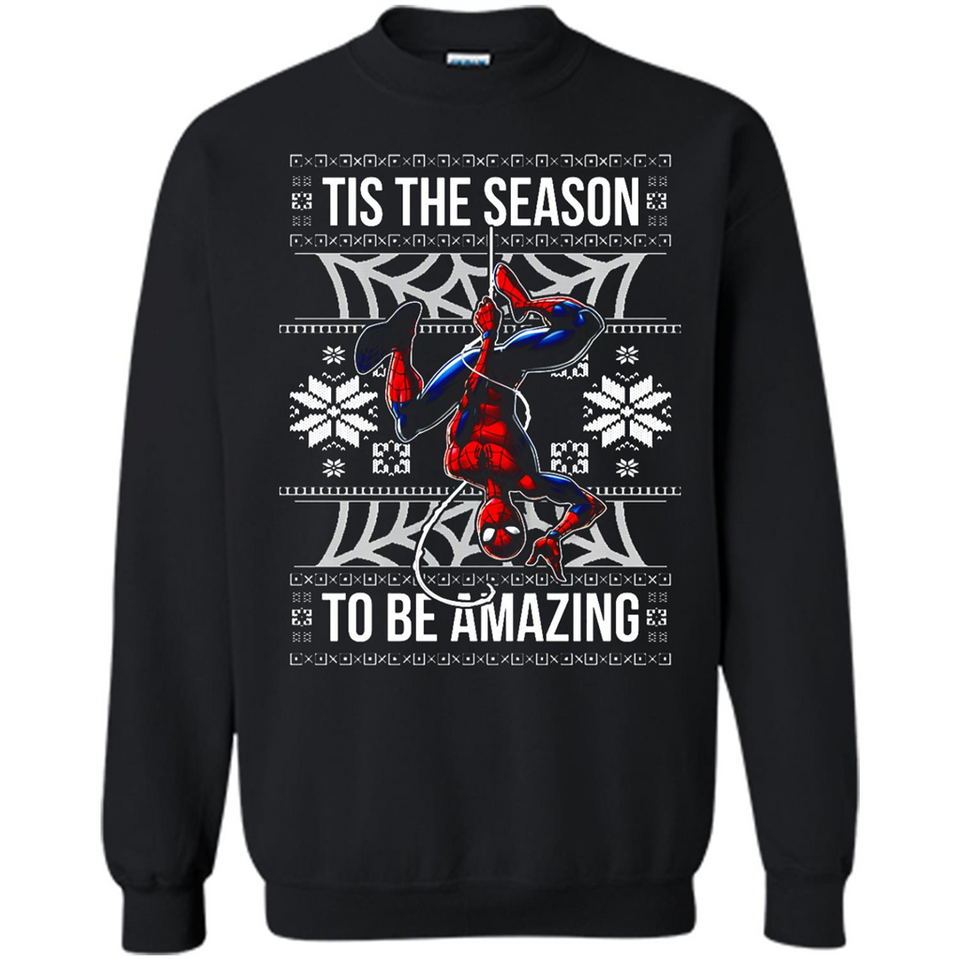 Marvel Spider Man Tis The Season To Be Amazing Ugly Christmas Mug PINGPONG - Sweatshirt