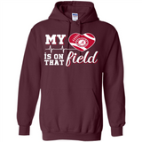 Alabama Crimson Football My Heart is on that Field - Hoodie