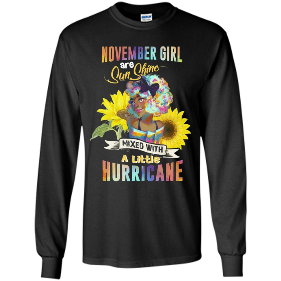 November Girls Sunflower - Long Sleeve T-Shirt