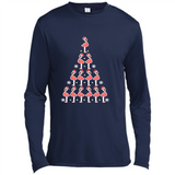 Flamingo Christmas Tree Flamingo - Canvas Long Sleeve T-Shirt
