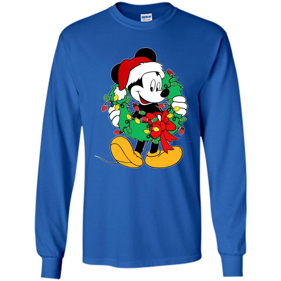 Mickey Mouse Merry Christmas Disney Sweatshirt - Long Sleeve T-Shirt