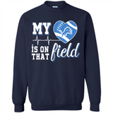 Detroit Lions Football My Heart is on that Field - Sweatshirt