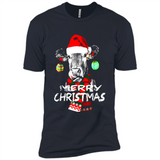 Fabulous Mooey christmas Heifers Cow Christmas lights - Premium Short Sleeve T-Shirt