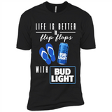 LIFE IS BETTER IN FLIP FLOPS WITH BUD LIGHT