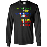 RIP Stan Lee Doctor Strange Thor Caption America Iron Man Shirt PINGPONG - Long Sleeve T-Shirt