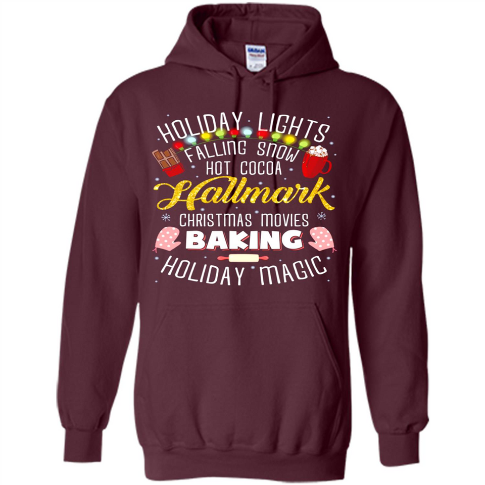 Holiday Lights Falling Snow Hot Cocoa Hallmark Christmas movie