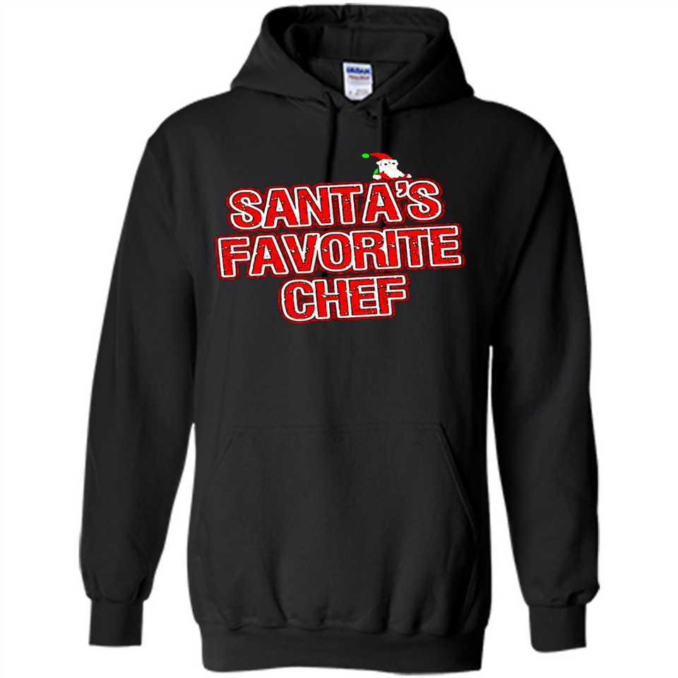Funny Christmas Clothes - Santas Favorite Chef - Hoodie