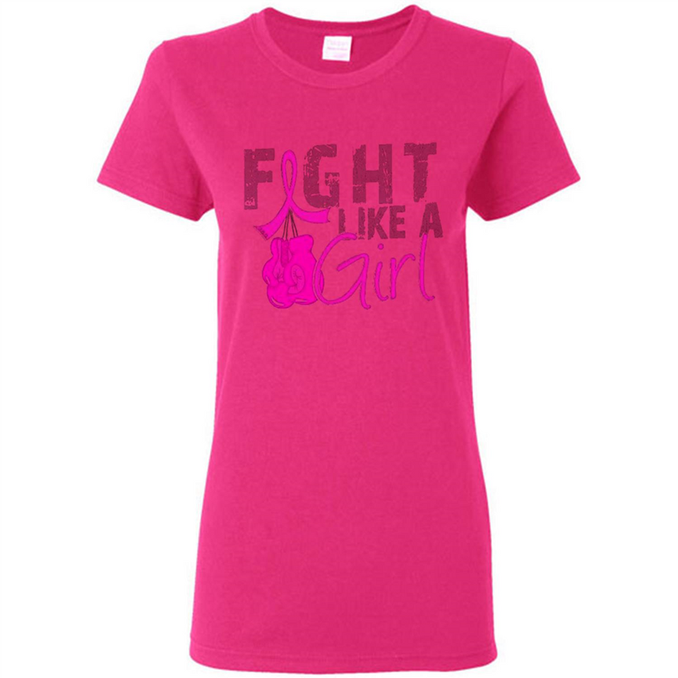 Fight Like A Girl Breast Cancer Awareness - Ladies Short-Sleeve