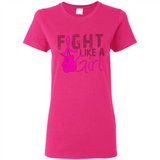 Fight Like A Girl Breast Cancer Awareness - Ladies Short-Sleeve