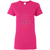 My Favorite Color is Christmas Lights Xmas Sporty T-Shirt - Ladies Short-Sleeve