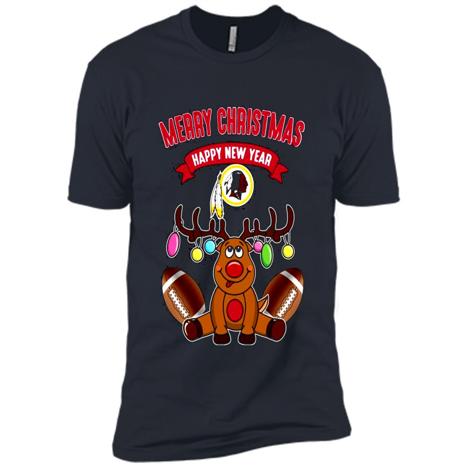 Washington Redskins NFL Reindeer Funny Merry Christmas And Happy New Year