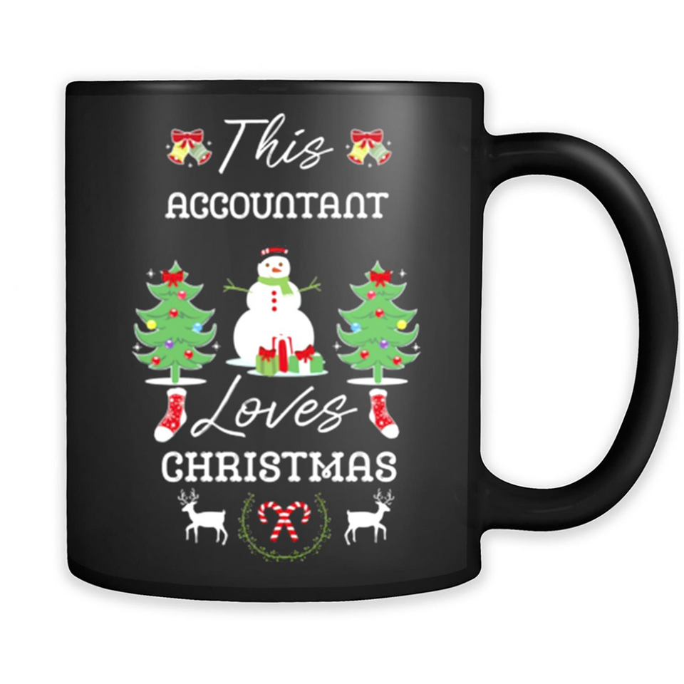 This Accountant Loves Christmas Tree Shirt with Snowman