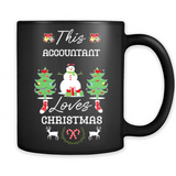 This Accountant Loves Christmas Tree Shirt with Snowman