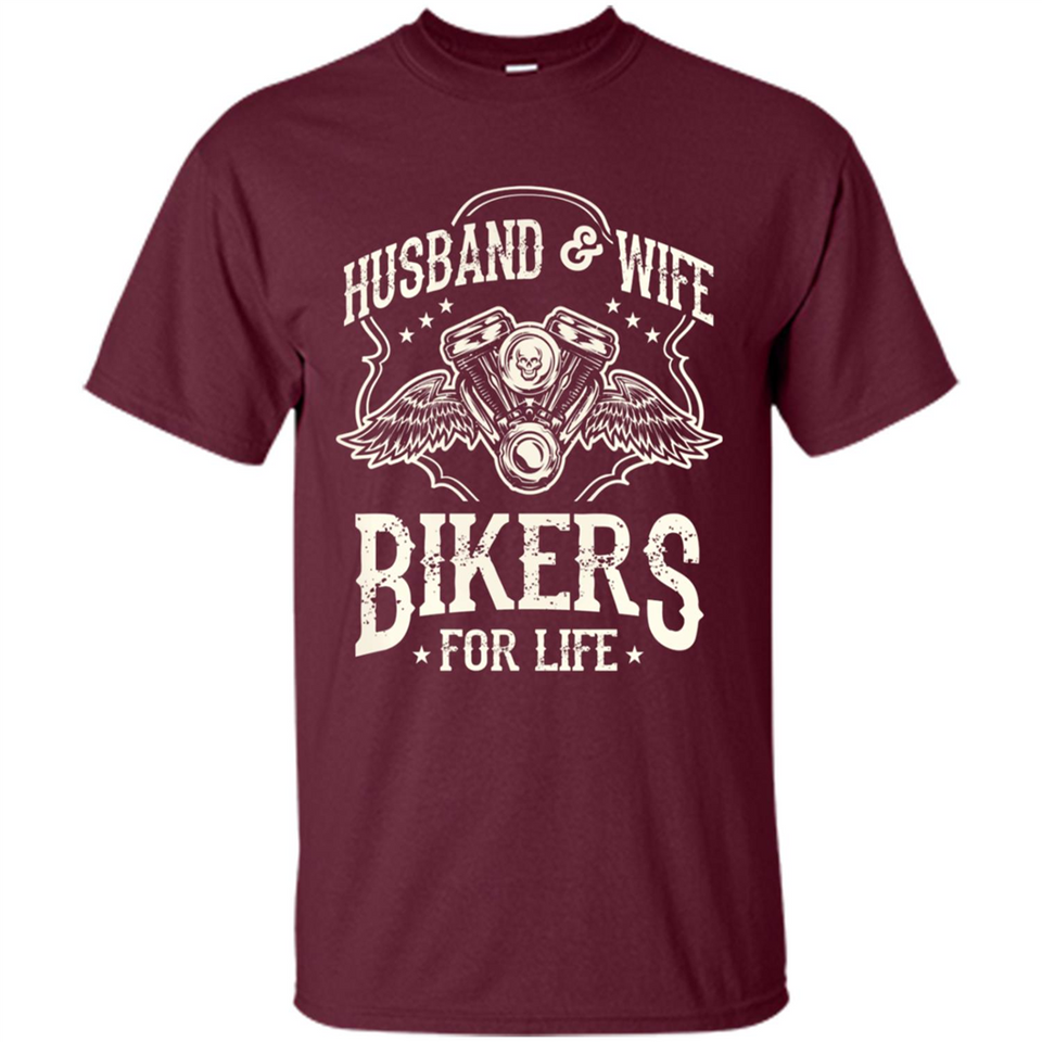 Husband & Wife Biker For Life Couple