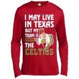 I May Live In Texas But My Team Is The Celtics - Canvas Long Sleeve T-Shirt