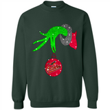 GRINCH HAND HOLDING BALTIMORE ORIOLES GLITTER CHRISTMAS PINGPONG
