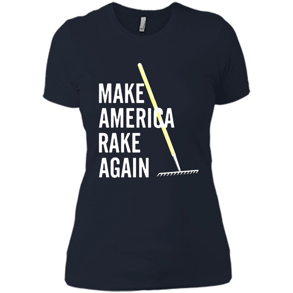 Make America Rake Again California Fires Paradise Youth T-Shirt PINGPONG - Ladies' Boyfriend T-Shirt
