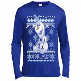 Olaf frozen ugly christmas sweater - Canvas Long Sleeve T-Shirt