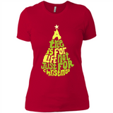 A Tree Is For Life Not Just For Christmas - Ladies' Boyfriend T-Shirt