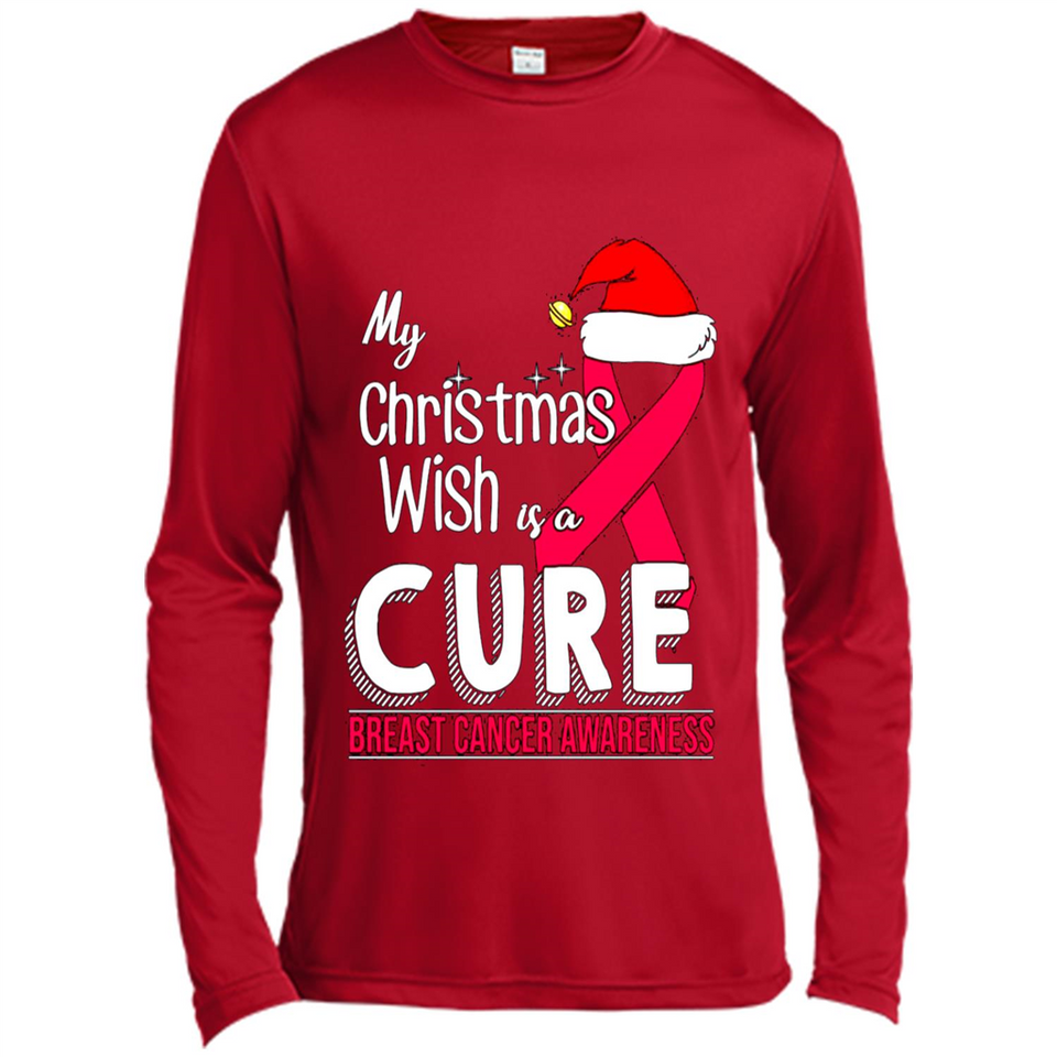 My Christmas Wish Is A Cure Breast Cancer Awareness sweater PINGPONG