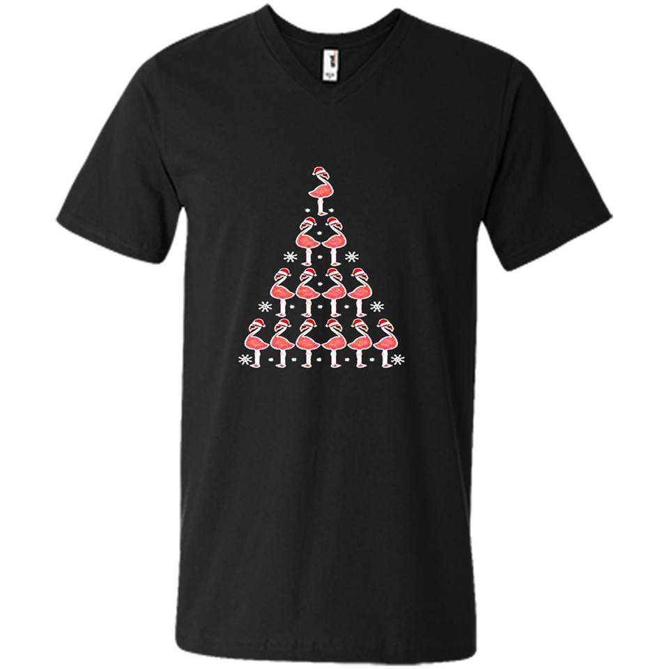 Flamingo Christmas Tree Flamingo - Men's V-Neck