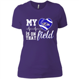 Baltimore Ravens Football My Heart is on that Field - Ladies' Boyfriend T-Shirt