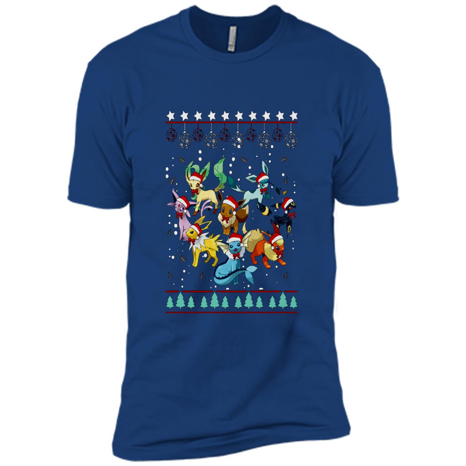 Pokemon Eeveelutions Ugly Christmas Sweater Perfect Christmas PINGPONG