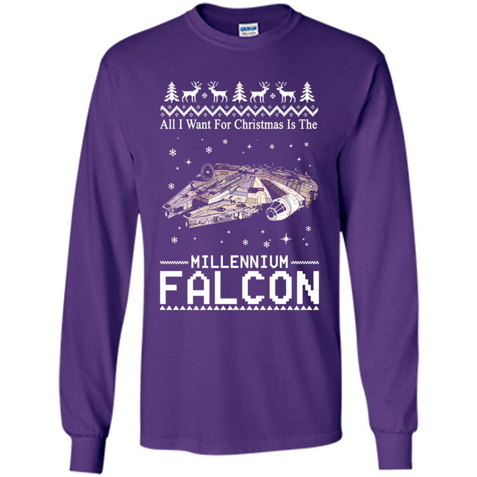 All I Want For Christmas Is The Millennium Falcon ugly PINGPONG